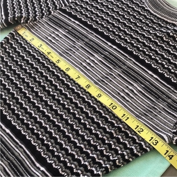 Free People Long Sleeve Fitted‎ Groovy Knit Stripe Sweater Dress - Picture 11 of 12